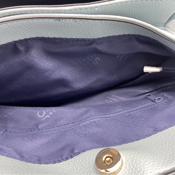 Jones New York Signature Blue Fog Celeste 4 Poster Shoulder Bag - Picture 8 of 8